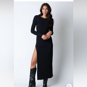 Stillwater WIDE RIB LONG SLEEVE MAXI